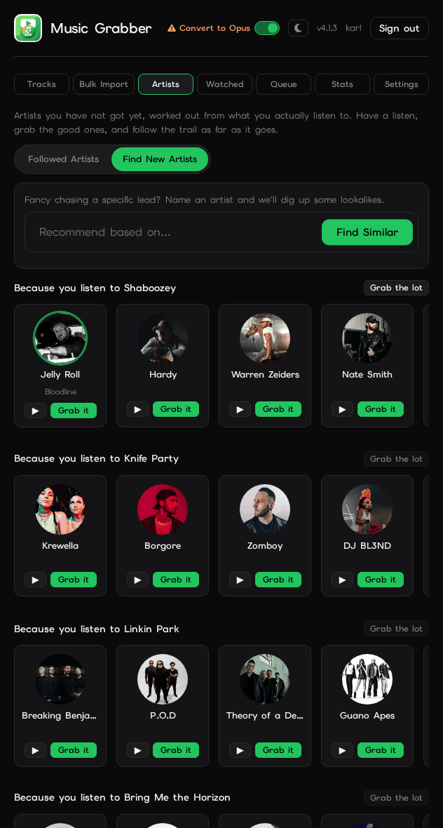 Find New Artists