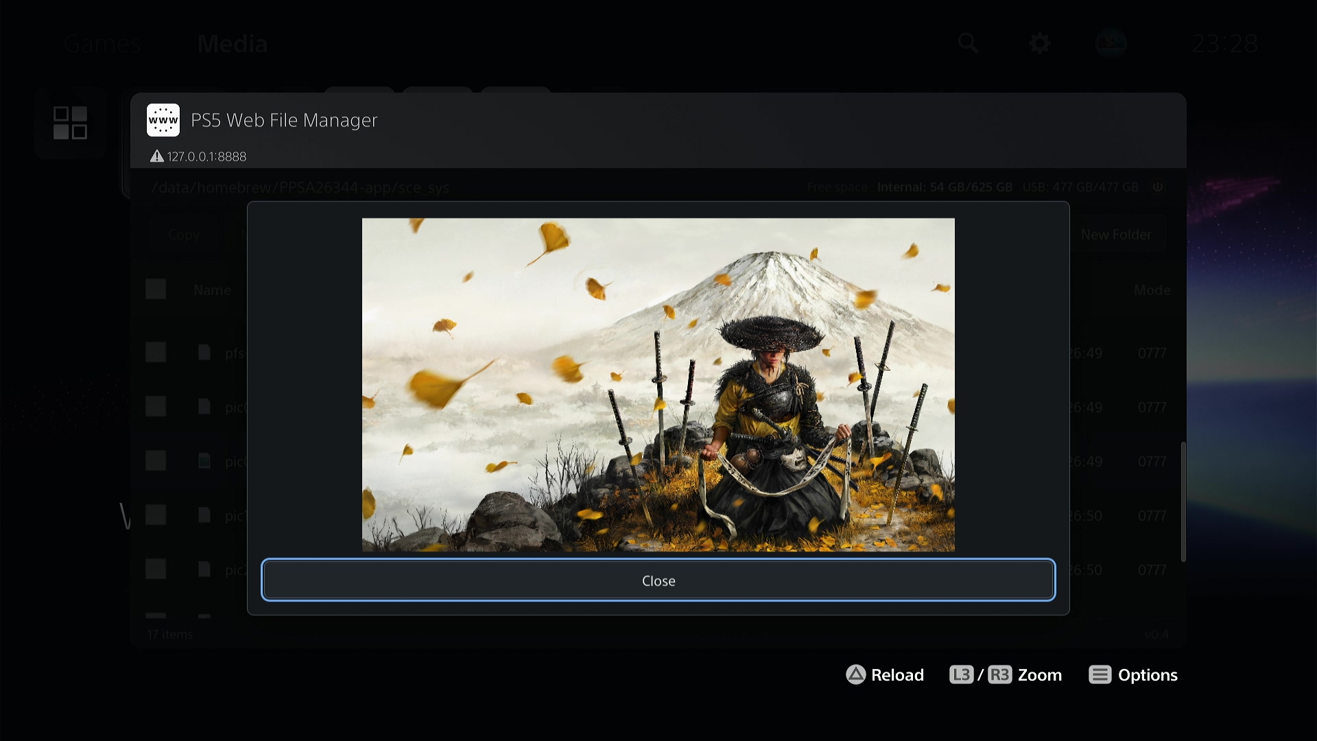 PS5 Web File Manager screenshot 6