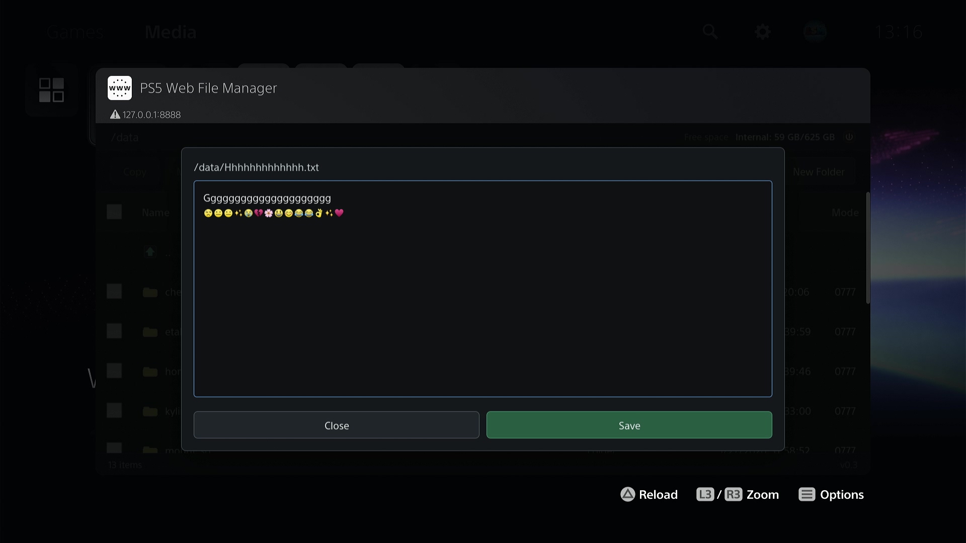 PS5 Web File Manager screenshot 5